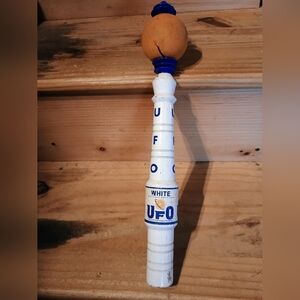 White and Blue UFO Baseball Bat